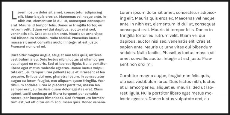 Left: approximation of present; Right: as recommended.