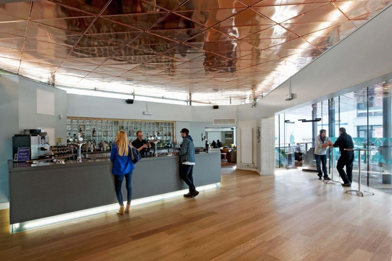 Bet you never noticed the Terrence Bar ceiling is copper.